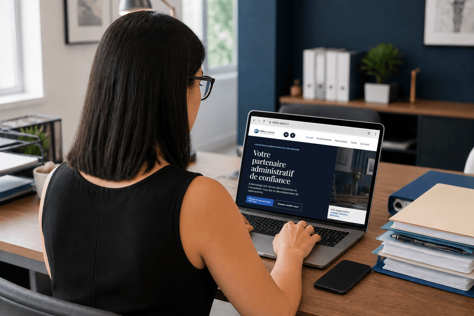 Assistante administrative au travail — Office'Assist